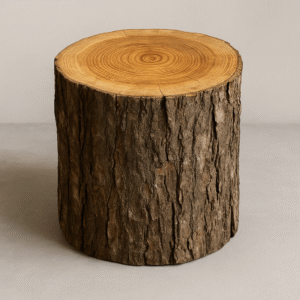 Rustic Log – Solid Wood Stool