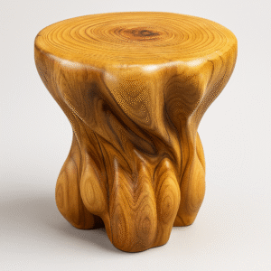 Root Form – Solid Elmwood Stool
