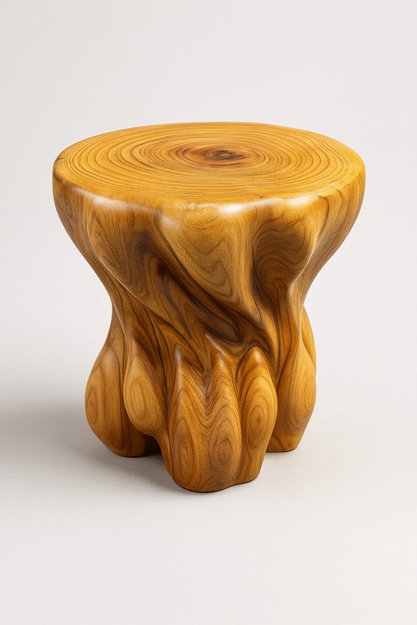 Root Form – Solid Elmwood Stool