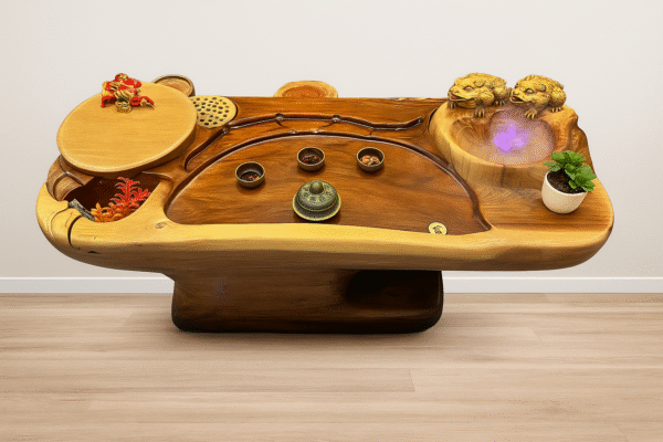 Golden Toad – Walnut Fortune Table